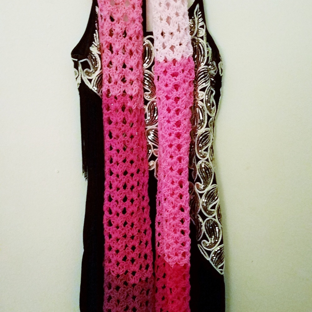 Island Lace Crochet Scarf